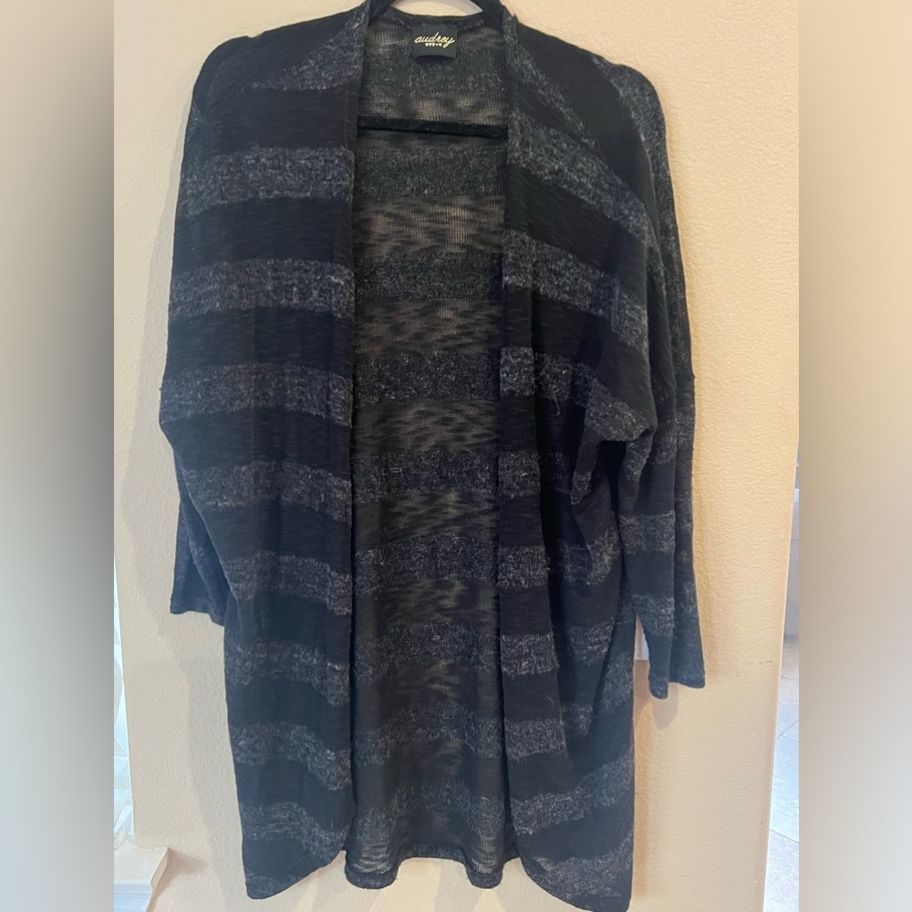 Strip long sleeve sweater